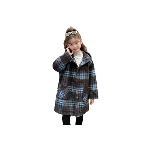 M JBABY Синий Детский Шерстяное Пальто