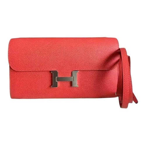 HERMES Constance Epsom Телячья кожа Сумка через плечо Кошелек Женские Оранжевый Hermes Апельсин