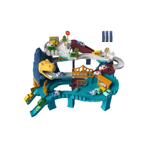 GUOU Дорожка Автомобиль Динозавр Гора Пазл Шоссе Хвост платья Автомобиль Парковка Обучающие пособия для малышей