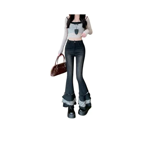 Amyway Черные Джинсы с флисовой подкладкой и утолщенным материалом для женщин