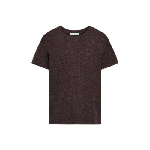 ZARA Зебра с принтом коричневый женские футболки T