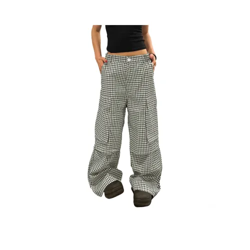 UNA RETA Green Unisex Casual Pants UNA RETA Зеленые Унисекс Повседневные Штаны