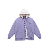 Фиолетовый (съемный, с капюшоном)