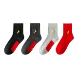 Носки Crew Золотистый Лошадь 4-Пачка [Подарочная Коробка Набор]