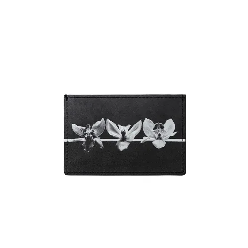 GROTTO Robert Mapplethorpe Коровья кожа Держатель для карт Унисекс Черный цветок