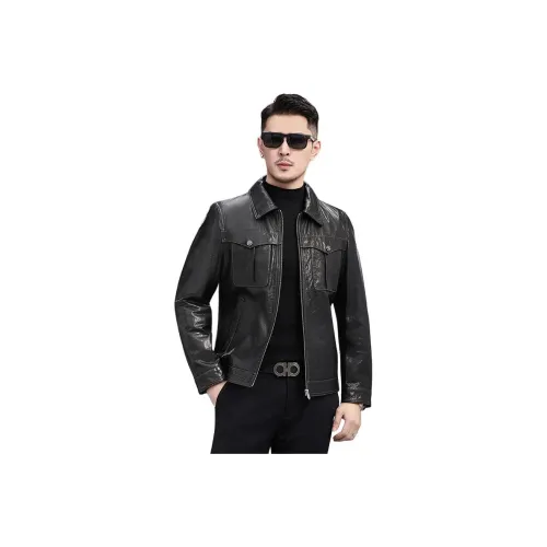 KAISER Натуральная кожа куртка унисекс