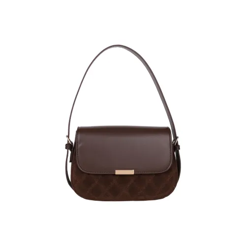 RIVMIND ПУ (полиуретан) Сумка через плечо Стандартная Женская Черная Кофейная Хаки Коричневая