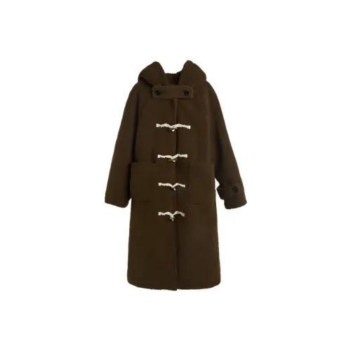 EMDPN Коричневый Женский Пальто