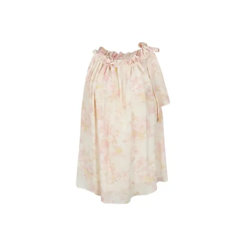 URBAN REVIVO Розовый с принтом Женские топы