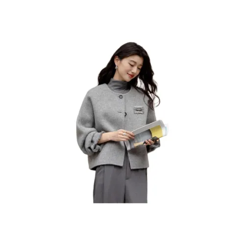 Dme Светло-серый Женский Пальто