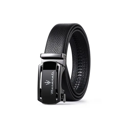 Maserati Ремни из коровьей кожи мужской металлический 3,5 см