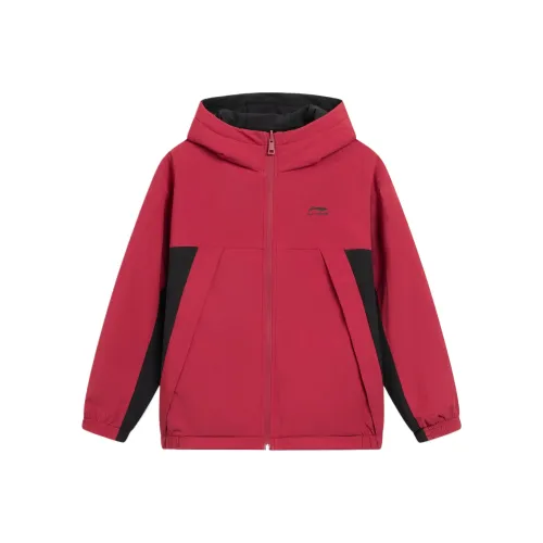 LINING YOUNG Темный Малиновый Красный Черный Детские Топы