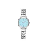 2127-Серебряный матовый синий циферблат