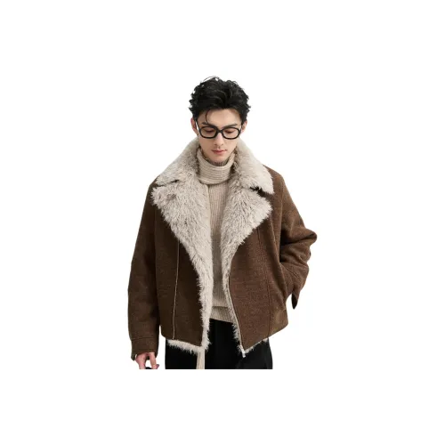 EARL JOEL Какао-коричневый Мужской Пуховик