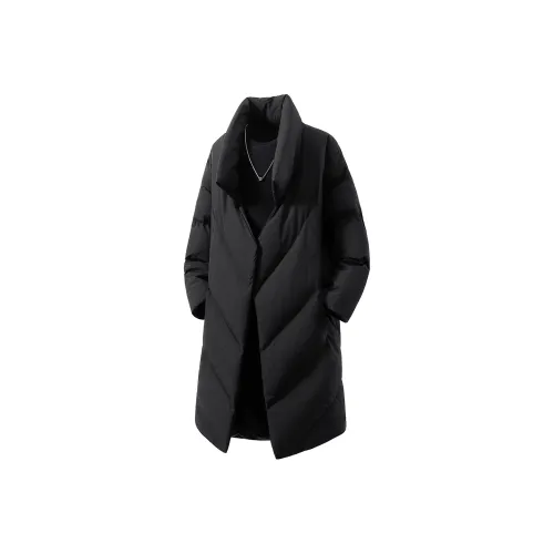 MAYUANWAI Черное Унисекс Пальто