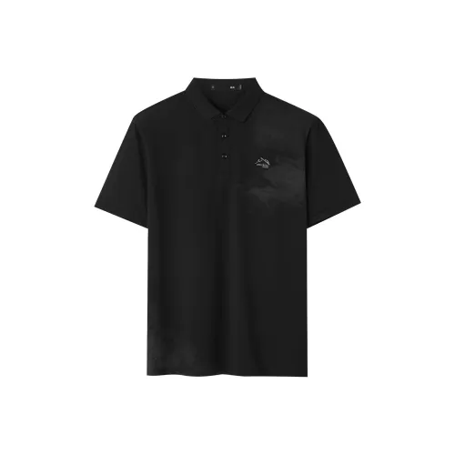 HLA Черный узор 96 Мужская поло