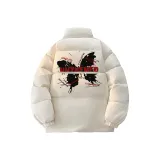 Абрикосовый хлопковый пуховик