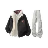 Чёрные + Светло-серые штаны