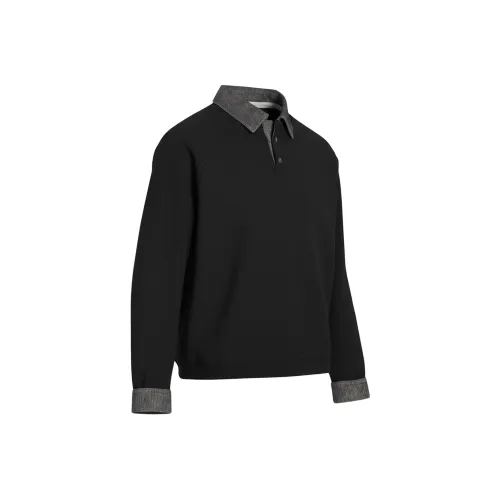 DOGANSON Черное Унисекс Поло