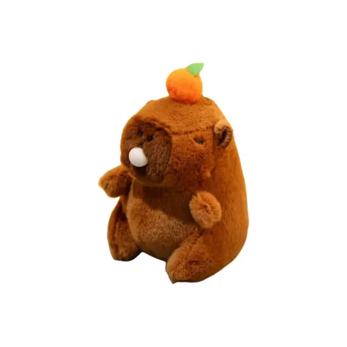 ZKHE Капибара Плюшевый Сплющенный Вобблинг И Чаровательный Подвеска 12 см Длина Тела
