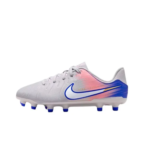 Nike Tiempo Legend 10 Academy Low Топ Детские футбольные бутсы Светло-серый