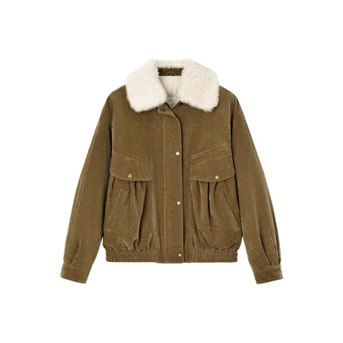 SINBOS Табак Коричневый Женские Пуховики