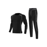 Черный Серый Комплекты Одежды