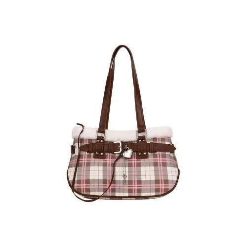 VANWALK ПУ (полиуретан) Сумка через плечо Большая Женская Белая Коричневая Розовая