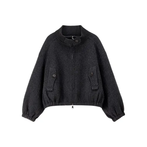 SENTUBILA Dark Gray Women's Coat SENTUBILA Темно-серый женский пальто