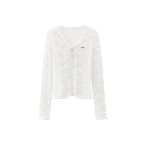 CHUU Шифон Рубашка Женская Белая