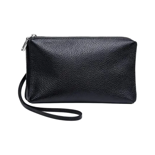 VIHUS Коровья кожа Клатч Стандартный Мужской Черный