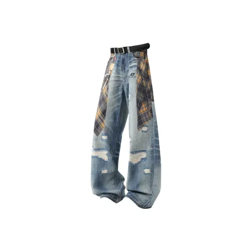 DAREASY Blue Unisex Jeans DAREASY Синий Унисекс Джинсы