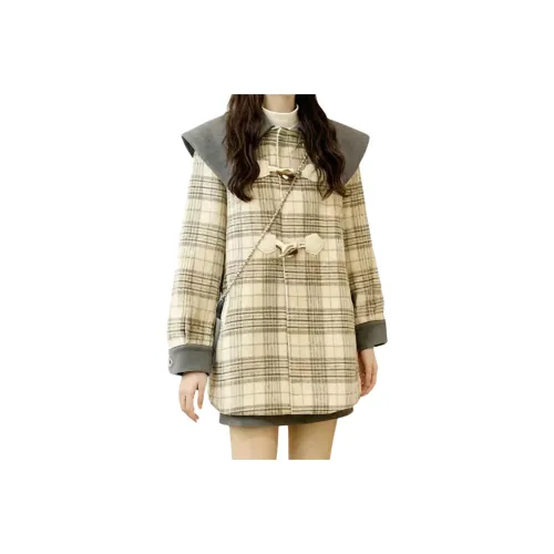 BQERTY Экрю Женское Пальто