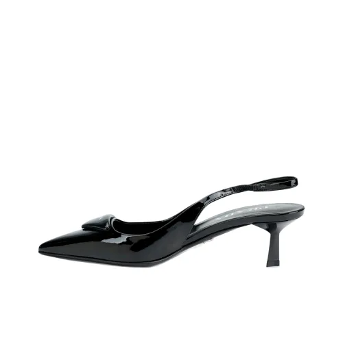 PRADA Узкий каблук Высокие каблуки 6,5 см Женские Черный