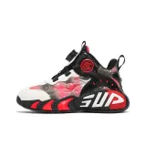 Чёрный, красный, кожа, верх