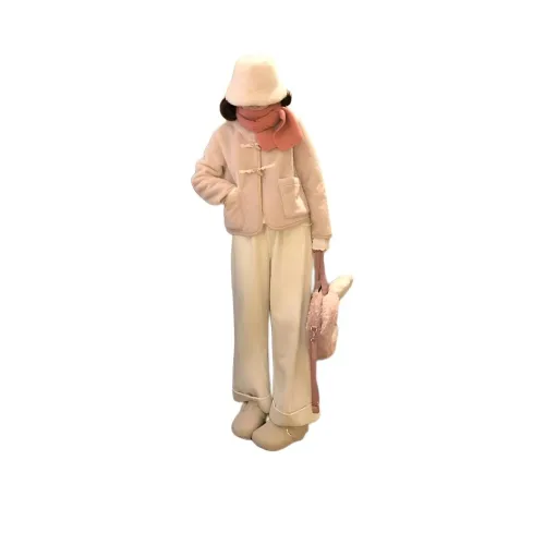 Aghr Розовый Женские Бархатные Куртки