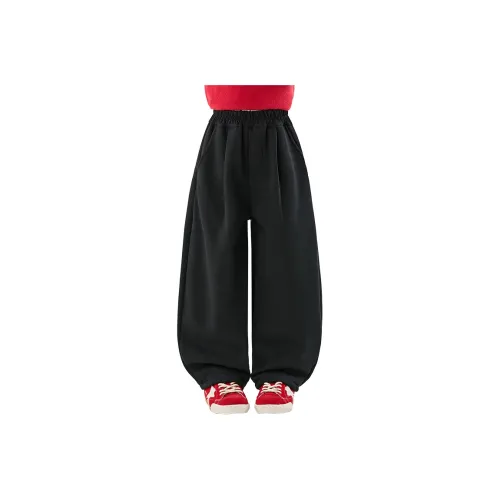 HANHANXIANG С флисовой подкладкой Детские тренировочные брюки Осень и зима Подростки