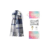 Тёмный и Светло-Синий Клетка (Рождественская Коробка)