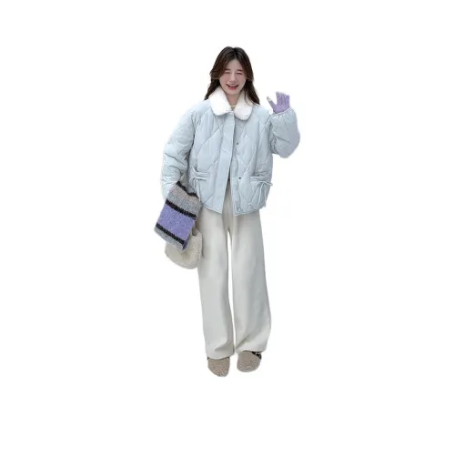 GUOZHEN Синий Женский пуховик