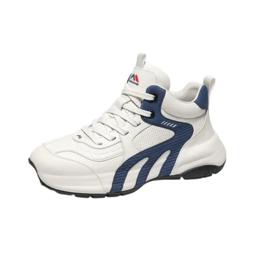 KOLUMB Легкий Anti Slip MID Топ Повседневная обувь Мужская Белый Синий