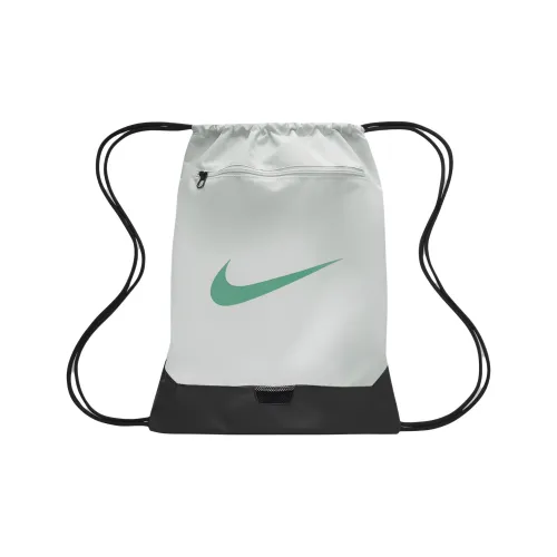 Nike Полиэстер Рюкзак Унисекс Светло-Серебристый Черный Стадионный Зеленый