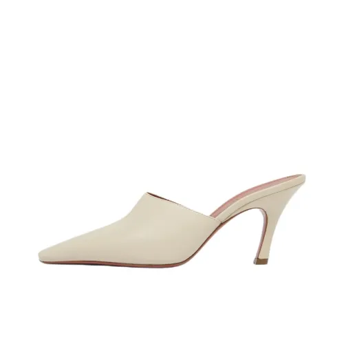 AMINA MUADDI Домашние тапочки 8 см Женские Абрикос