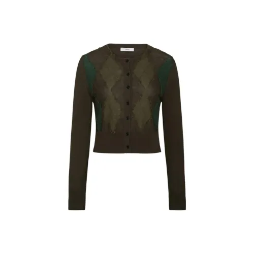 VINCE Зеленый Женский Трикотаж