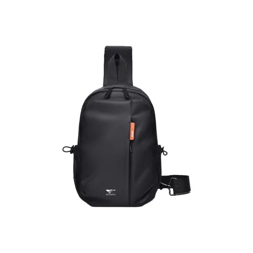 SEPTWOLVES Ткань Sling Сумка Стандартная Мужская Черная