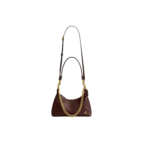 COACH Juliet Кожа Одно плечо Сумка Большая Женская Кленовый