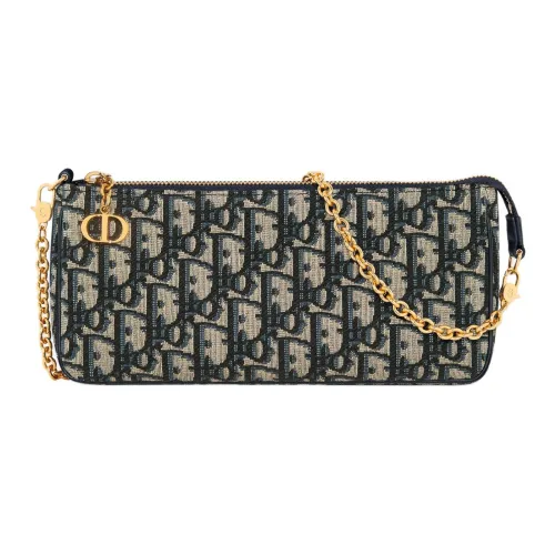 DIOR 30 Montaigne Хлопок Плечо Сумка Унисекс Синий