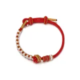 Мандала Персик Ручная Веревка - Красный