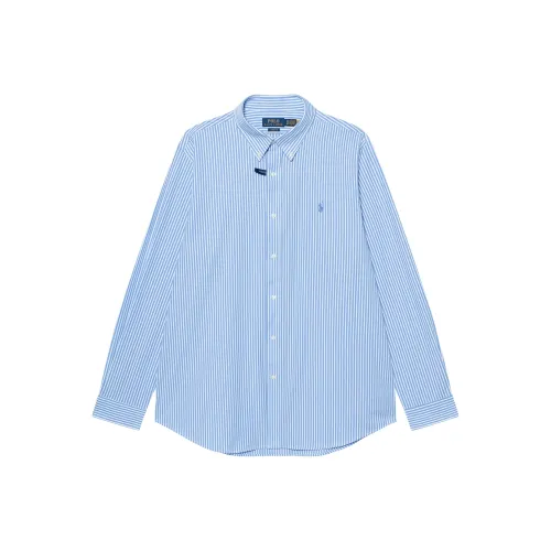 Polo Ralph Lauren Blue с White Lettering Мужские Рубашки