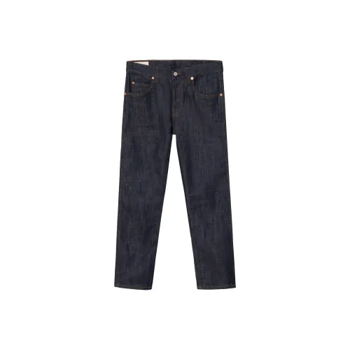 GUCCI Темно-синий Мужские Джинсы