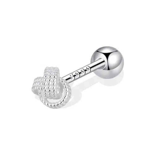 Серьги JXRX с серебряной заклепкой унисекс